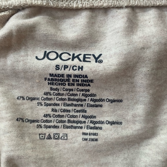 NWT Jockey Organic Cotton Blend Flare Pant Women’s Size Small in Oatmeal Heather - Picture 6 of 8